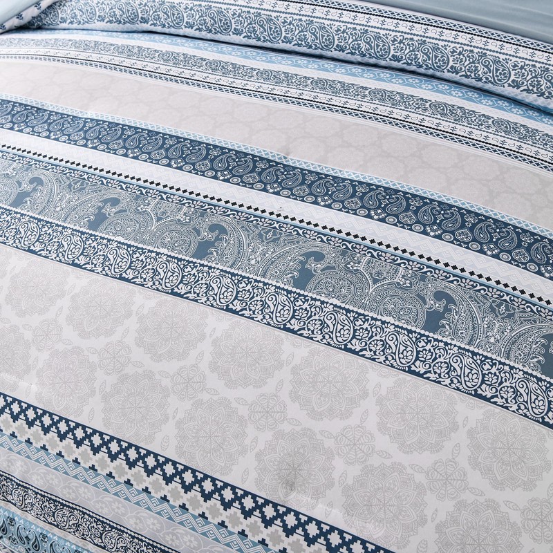 Boho Comforter Set King Size Light Blue Comforter Set 8