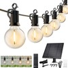 Brightown 58FT Solar String Lights Outdoor with Remote Cable Ties