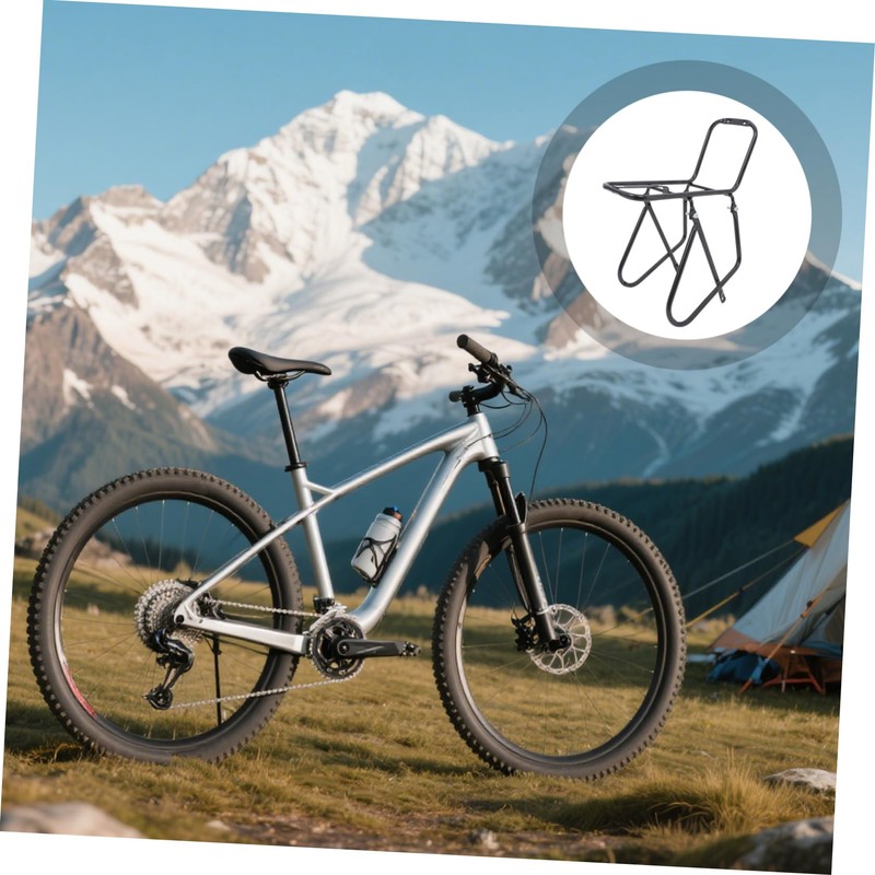 Abaodam Mountain Bike Front Rack Durable Metal Cargo Carrier for