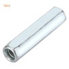 5pcs M6*40 Long Hex Nuts Long Rod Coupling Nuts Zinc