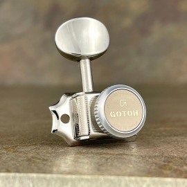 Gotoh Locking Tuners - 6 in a line - Magnun Lock Trad MG-T - Nickel 21333NYTX