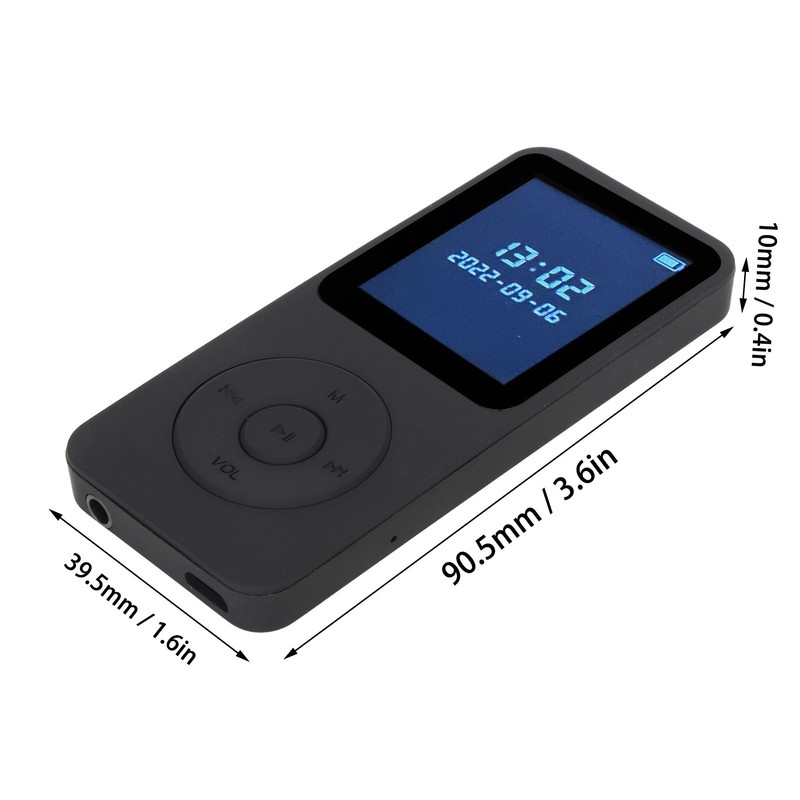 MP3 MP4 Player Bluetooth 5.0 Ultra Thin Digital LCD 1.77
