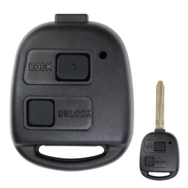 Remote Key Fob Case for Toyota, 2 Buttons Car Remote Control Case, Toyota Yaris accessories Remote Car Key Case Shell Replacement, Compatible with Toyota Corolla Avensis RAV4 Celica Camry Echo Previa