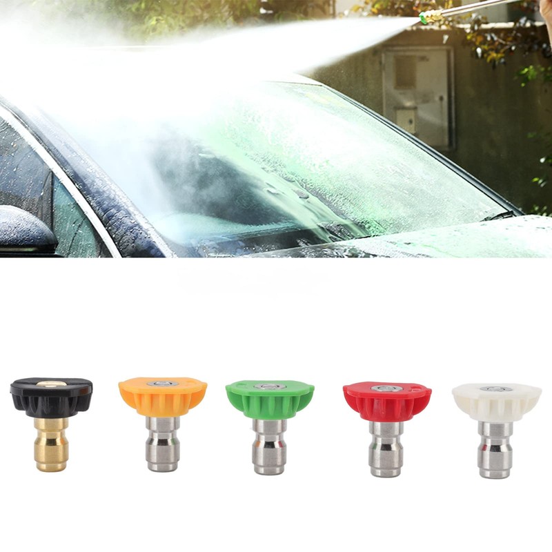 Sorandy Pressure Washer Nozzle Tips Multiple Degrees, 1/4 inch 5