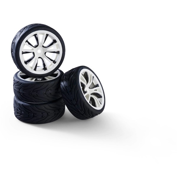 Carson 500900183 1:10 Wheel Set M-Design (4) White/Black - Model