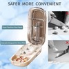 Portable Pill Cutter, Splitter for Tiny Small and Large Pills,1/2,1/3,1/4