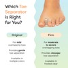 ZenToes Clear Gel Toe Separators for Bunions, Spreaders for Overlapping