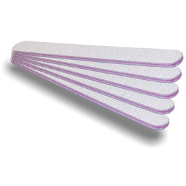 Pack of 5 Professional Zebra Files Straight 100 / 180 - Nail File Professional File Zebra - Made in Germany