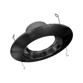 NICOR Lighting DCR561081202KBK LED Downlights, Black