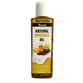 Raslok Pure Natural Mustard Oil | Wood Pressed (4, Ounces)