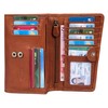 Benthill Women's Large Genuine Leather RFID Wallet Large Made of