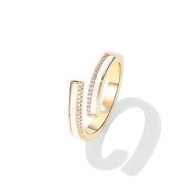 KIKIMOLO Butterfly Shell Pearl Ring, Women's, Hypoallergenic Ring, Size Adjustable, Hypoallergenic, Unisex, Popular