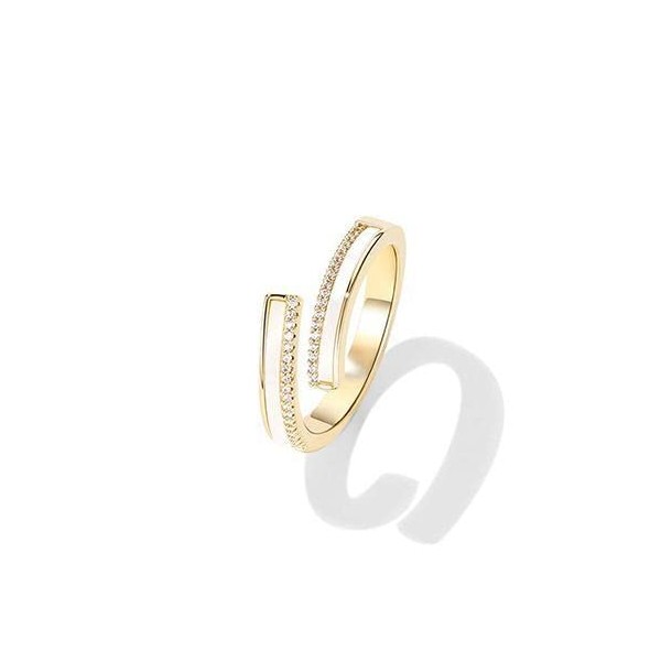 KIKIMOLO Butterfly Shell Pearl Ring, Women's, Hypoallergenic Ring, Size Adjustable,