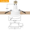 GeyouLux Set of 6 Recessed Spotlights LED 230 V Frame