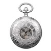 TREEWETO Pocket Watch with Chain Men's Analogue Hand Winding Double