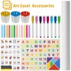 Kids Art Easel with Paper Roll for Toddlers, Adjustable Double