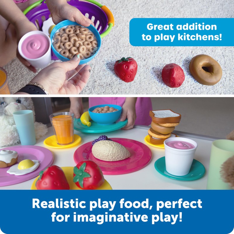 Learning Resources New Sprouts Breakfast Foods Basket - 16 Pieces,