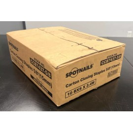 SPOTNAILS CCB7437-5/8  5/8" Wide Crown Carton Staple, 1 Case of 10 Boxes
