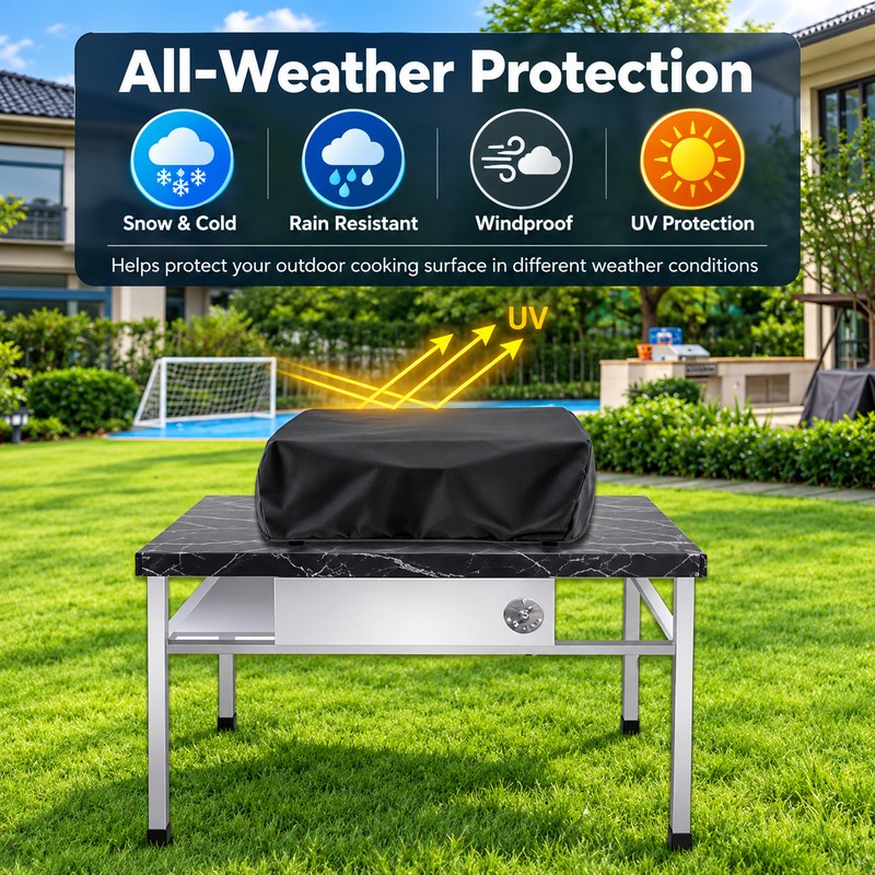 BBQ Grill Cover for Outdoor Cooking – Heavy-Duty Polyester Protection