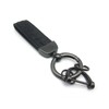 Blue Key Chain, Leather, Car, Keychain, Keyring, Carabiner, Men's, Motorcycle