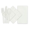 White Solid Luncheon Paper Napkins (Pack of 20) - Elegant