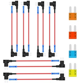 Pack of 25 Power Thief Car Fuse Adaptor Blue 180 mm x 25 mm (7.08 in x 0.98 in) for Car Electrics with 5A 10A 15A 20A Fuses Ideal as Power Thieves for Car Electronics and Accessories