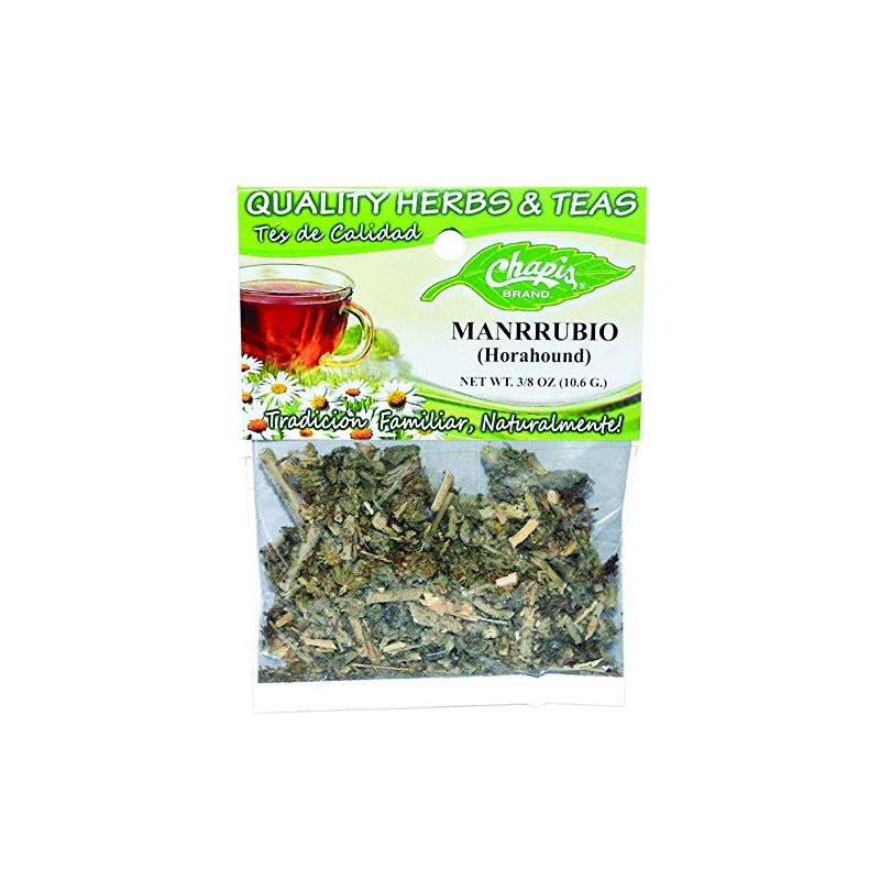 6 PIECES CHAPIS MARRUBIO NATURAL HERBS HIERBAS Net Wt. 3/8