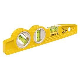 Stabila 25245 - Die Cast Magnetic Torpedo with 45 degree vial and V-groove frame