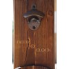Thirsty Solutions - “Beer O’ Clock” Rustic Wall Mounted Bottle