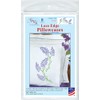 Jack Dempsey Lilacs Embroider Pillowcase, Standard, White