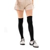 HUSTONY Summer UV Protection Korean Golf Socks Two-Tone Faux Leggings