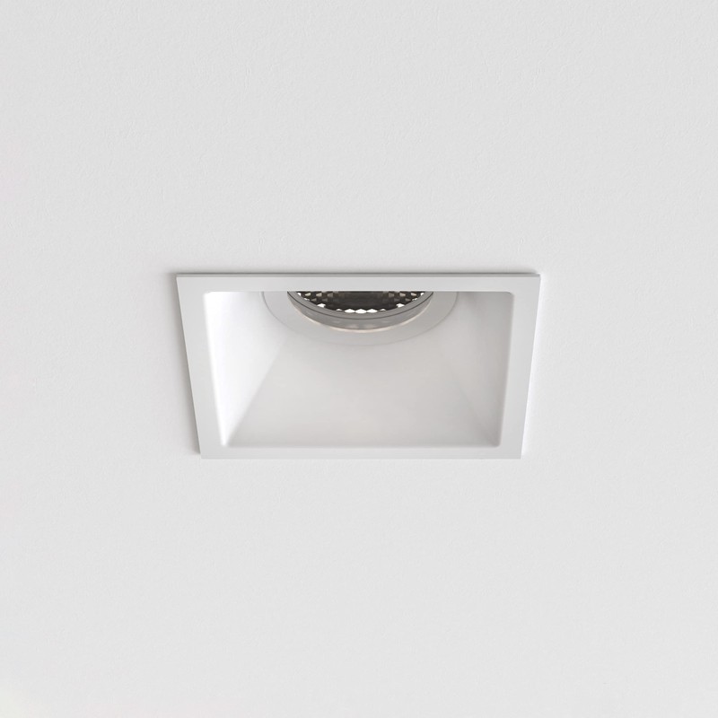 Astro Minima Slimline Square Fixed Fire-Rated IP65 Bathroom Downlight -