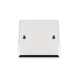 A5 PBSCC 1 Gang Single Classic Chrome Polished Electrical Blanking Plate