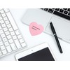 Mini Skater 2 Pack Kraft Paper Sticky Notes Heart Shaped