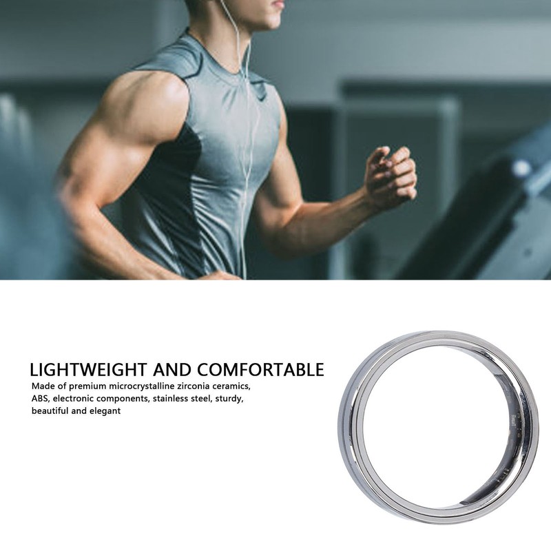 Smart Ring Health Tracker Waterproof Sleep Tracker with Charging Base