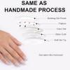 Black Dot Press On Almond Nails 16 Sizes 32pcs Short