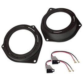 Sound-way Spacer rings adapters and harness kit for 4" inch / 100 mm speakers compatible with Lancia, Alfa Romeo, Vauxhall, Fiat, Peugeot, Citroen