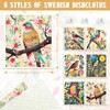 6 PCS Swedish Dish Cloth for Bird Pattern, Microfiber Reusable