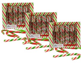 Peppermint Flavoured Candy Cane, 144g, (Pack of 3) - Bonds Peppermint Candy Canes - Christmas Stocking Fillers, Xmas Eve Box Fillers