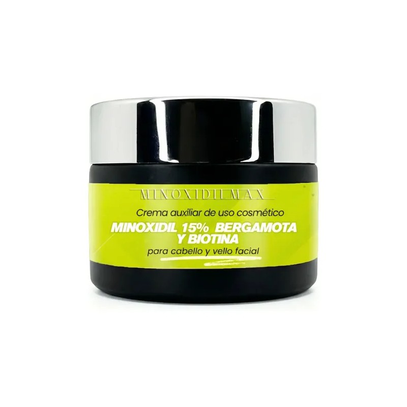 Minoxidilmax 15% + Bergamota + Biotina Crema Cabello Y Barba