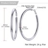 Large Hooped Earrings For Women Stainless Steel Hoop Ear Rings