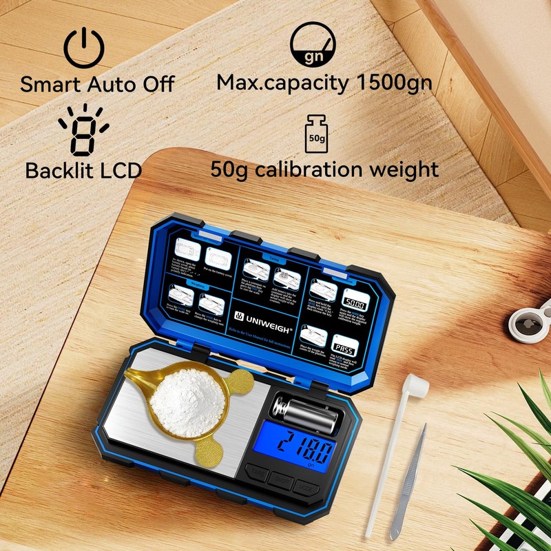 UNIWEIGH Digital Reloading Scale Precision 1500 Grains x 0.1gn