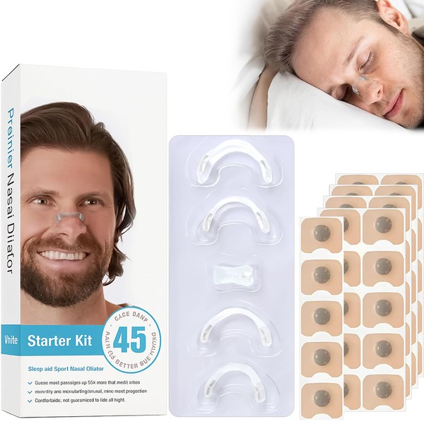 90 Tiras nasales antironquidos,4 Piezas Dilatador Nasal magnetico Antirronquidos,Alivia Congestión,Mejora