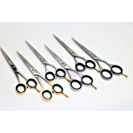 6 Pieces- Professional Hairdressing Shears Barber Scissors Size 6.5" & 6" (CYNAMED)