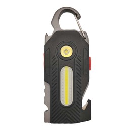 WELESHEI Multifunctional Flashlight 7 In1 Cob Keychain Bright Work Light Rechargeable Portable Led Sos Light With Bottle Opener Seat Belt Cutter Survival Whistle Screwdriver For Camping Walking Hiking