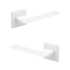 HEXIM Ricardo Borelli Q01 Door Handle, Toilet / Bathroom Door Handle, Matt Aluminium in 4 Colours, Door Fittings, Interior Door Handle