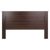 Prepac King Flat Panel Headboard in Espresso
