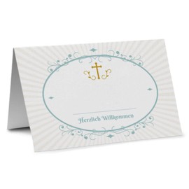 Partycards A7 Table Decoration for Confirmation / Communion / Christening - Pack of 50 - For Catholic, Evangelical, Christian Occasions