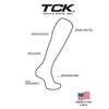 TCK Baseball Stirrup Socks Pattern B (Navy/White, Medium)