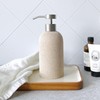 Lunestella Elegant Boho Beige Hand Soap Dispenser with Stainless Steel